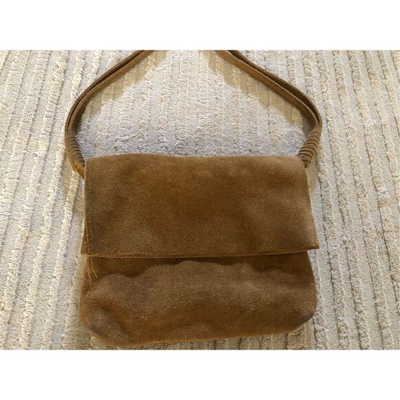Urban Outfitters Brown Suede Crossbody Bag – Flap Style, Boho - Picture 3 of 12